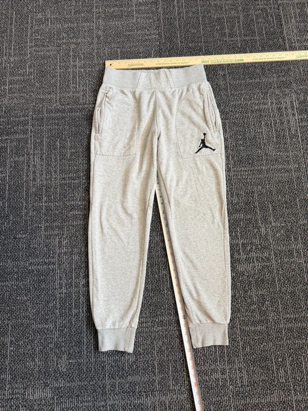 Jordan Large Grey Joggers With Pockets Tapered